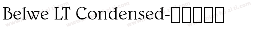 Belwe LT Condensed字体转换